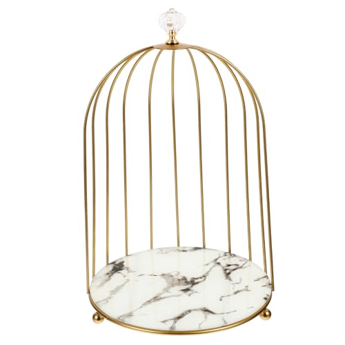 Healvian Dekorativer Kosmetik Organizer Im Vogelkäfig-design Praktischer Make-up Aufbewahrungsständer Für Kosmetik Und Desserts Stilvoller Dresser Organizer Für Schlafzimmer Und von Healvian