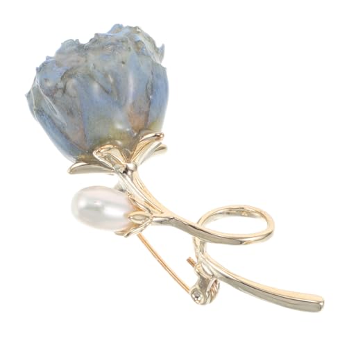 Healvian Blauer Rosenbrosche Anstecknadel Langlebig Klassisch Einzigartig Modisch Leicht Für Schals Anzüge Pullover Reise Alltag Damen Schmuck Accessoire von Healvian