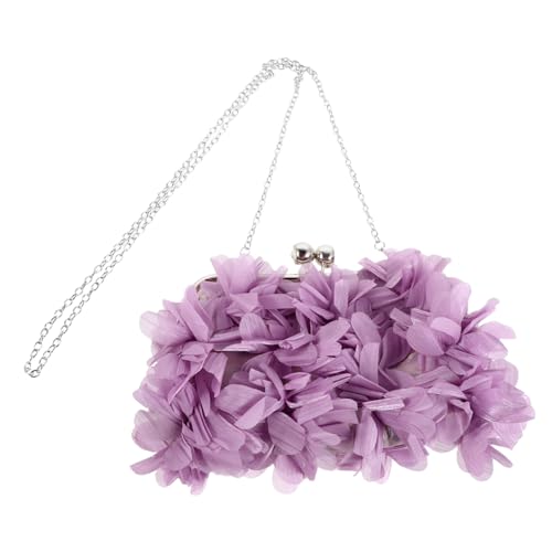 Healvian Blumen-clutch-geldbörse Für Damen Abendtasche Mit Blumenmuster Tragbare Handtasche Mit Kettenriemen Für Formelle Anlässe Hochzeit Und Party von Healvian