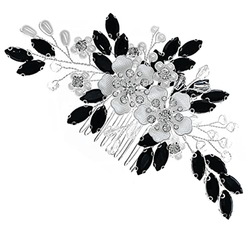 Healvian Blumen Haarkamm Perle Hochzeit Braut Haardekor Wiederverwendbar Kopfschmuck Haar Accessoire Mädchen Dekoration Schöner von Healvian