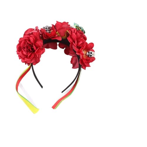 Healvian Blumen Stirnband Stoffkunst Kranz Party Haarreif Braut Stirnband Blumen Kopfschmuck Für Braut Party Haarbänder Foto Unter Prop Tuch von Healvian