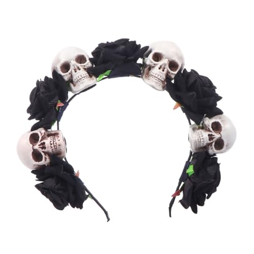 Healvian Blumen-haarband Mit Halloween-skull-design Teiliges Für Partys Und Cosplay-dekoration Leicht Und Bequem Zu Tragen Geeignet Für Damen von Healvian