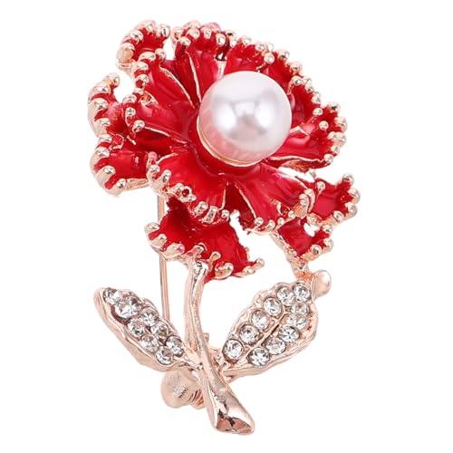 Healvian Blumenbrosche Mit Perlen Für Anstecknadel Für Kleider Jacken Taschen Und Hüte Muttertagsgeschenk Und Modisches Accessoire Healvian Blumenbrosche Mit Perlen Für Anstecknadel Für Kleider Jacken Taschen Und Hüte Muttertagsgeschenk Und Modisches Accessoire von Healvian