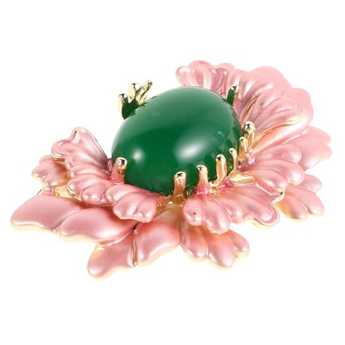 Healvian Blumenbrosche für Damen Vintage Begonia Abzeichen Eleganter Metallblumen Anstecker für Hochzeiten Schals und Festliche Anlässe für Kostüme und Qipaos von Healvian