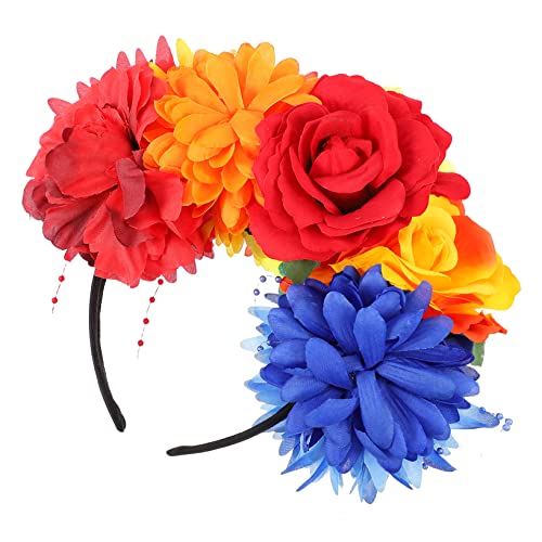 Healvian Rosenblüten-stirnband Haarkranz Blumenkrone Für Mädchen Leuchtende Farben Für Partys Hochzeiten Und Festivals Healvian Rosenblüten-stirnband Haarkranz Blumenkrone Für Mädchen Leuchtende Farben Für Partys Hochzeiten Und Festivals von Healvian