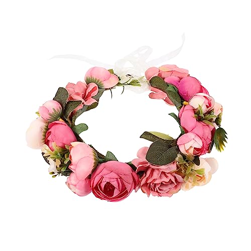 Healvian Blumenstirnband Für Frauen Handgefertigtes Haarband Mit Lebendiger Elegant Für Hochzeiten Brautjungfern Besondere Anlässe von Healvian