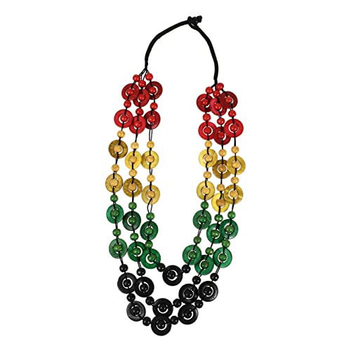 Healvian Bohemia Halskette Retro Stil Handgefertigt aus Kokosnuss Schale und Naturholzperlen Strand Schmuck Damen und Mädchen Charm Anhänger Stil von Healvian