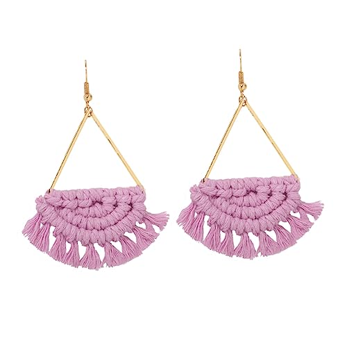 Healvian Bohemian Ohrhänger Fanform Leichtes Sicheres Material Damen Ohrringe für Freundin und Mutter Vielseitig Tragbar zu Casual und Festmode Farbe von Healvian