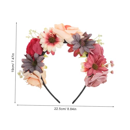 Healvian Boho Haarkranz Stirnband aus Weichem Stoff Buntes Geflochtenes Haarschmuck Accessoire für Mädchen Bequemes Festival und Party Stirnband Einfach zu Tragen Modisches von Healvian