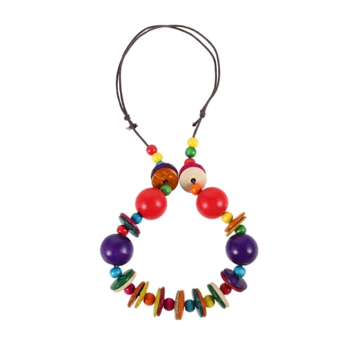 Healvian Boho Halskette Damen Kokosnussschale Perlenkette Bunt Chunky Schmuck Leicht Haltbar Für Alltag Party von Healvian