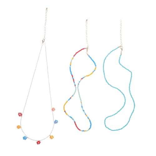 Healvian Boho Halskette Damen Leichtgewichtige Clavicle Kette mit Faux Perlen und Reisperlen Ethnischer Anhänger Statement Schmuck für Sommerurlaub und Alltag von Healvian