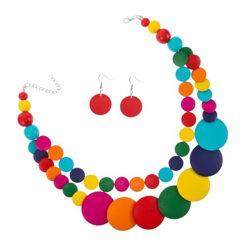 Healvian Boho Mehrschichtige Holzperlenkette Damen Gestapelte Halskette Ethno Schmuck für Frauen und Männer Vielseitig Tragbar zu Party Alltag Valentinstag Healvian Boho Mehrschichtige Holzperlenkette Damen Gestapelte Halskette Ethno Schmuck für Frauen und Männer Vielseitig Tragbar zu Party Alltag Valentinstag von Healvian