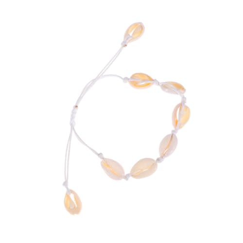 Healvian Boho Muschel Perlen Armband Damen Handgestrickt Strand Schmuck Weiß Einfaches Geflochtenes Armband Natürliche Weiche Dekoration Healvian Boho Muschel Perlen Armband Damen Handgestrickt Strand Schmuck Weiß Einfaches Geflochtenes Armband Natürliche Weiche Dekoration von Healvian
