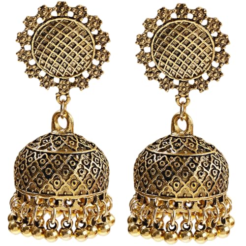 Healvian Boho Ohrringe Damen Retro Tropfen Ohrschmuck Ethnischer Stil Gelb Legierung Handgefertigt Elegant Für Alltag Party Hochzeit von Healvian