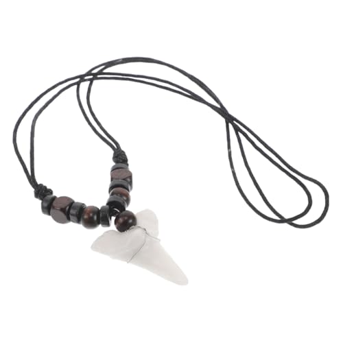 Healvian Boho Surfer Halskette mit Verstellbarer Handgefertigte Holzperlen und Retro Zahn Anhänger Unisex Strand Schmuck im Vintage Stil für Männer und Frauen Healvian Boho Surfer Halskette mit Verstellbarer Handgefertigte Holzperlen und Retro Zahn Anhänger Unisex Strand Schmuck im Vintage Stil für Männer und Frauen von Healvian