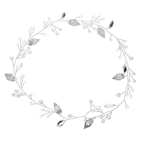 Healvian Hochzeits Haarschmuck Für Bräute Elegante Headband Mit Strass Und Perlen Zarte Kopfbedeckung Für Hochzeitstag Zeitloser Brautschmuck von Healvian