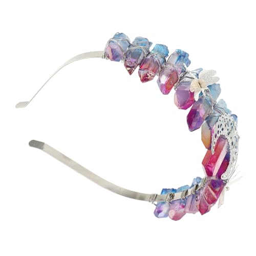 Healvian Braut Kristallkrone Tiara mit Handgefertigtem Libellen Design Eleganter Haarschmuck für Hochzeit Party Fotoshooting Leicht Tragbar und Langlebig von Healvian