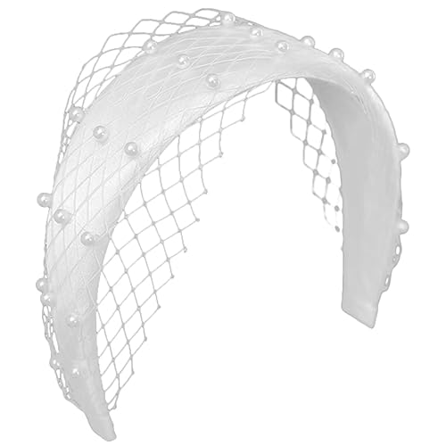 Healvian Perlen Haarschmuck Für Braut Eleganter Hochzeits-haarreif Mit Handgenähten Perlen Und Modischem Design Für Verschiedene Kleider Und Frisuren von Healvian