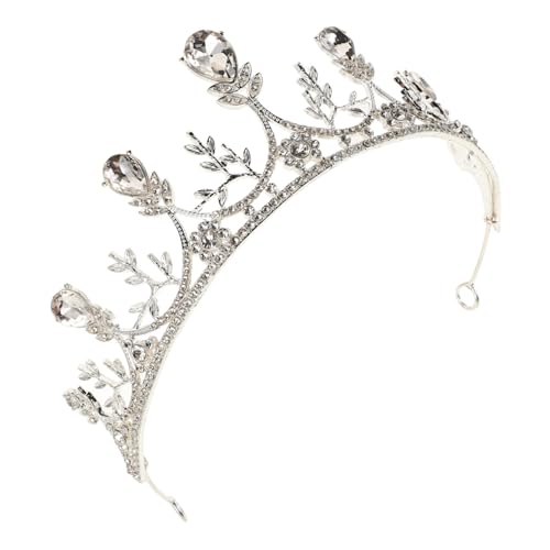 Healvian Braut-tiara Strasssteinen Für Damen Hochzeit Accessoires Prinzessinnen-kopfschmuck Königin-stirnband Feiertagsdekoration von Healvian