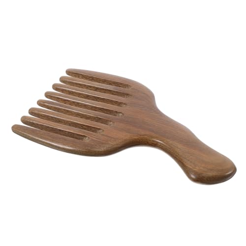 Healvian Breiter Zahn Haarkamm aus Robustem Material Tragbarer und Leichter Kopfhautmassagekamm für Männer Entwirrt Schonend Zartes Haar für Zuhause und Unterwegs Langlebig und Einfach zu von Healvian