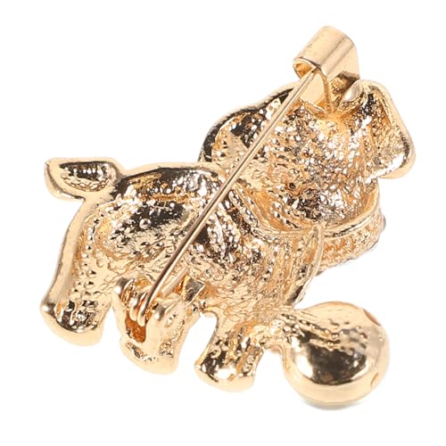 Healvian Hundebrosche Metalllegierung mit Strasssteinen für Damen und Herren Anstecknadel für Anzüge und Mäntel Vielseitig Einsetzbar für Hochzeiten und Partys von Healvian