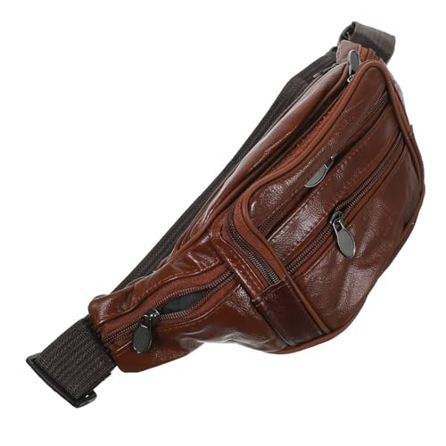 Healvian Beutel Mit Reißverschluss wasserdichte Herren-gürteltasche Brusttasche Für Männer Für Sport Reisen Und Outdoor-aktivitäten Khaki von Healvian