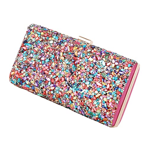 Healvian Bunte Dinner Tasche Einkaufstasche Handtasche Damenhandtaschen Abendtaschen Für Damen Kleine Abendtasche Abendtaschen Und Clutches Glänzende Abend Clutch Tasche Geldbörsen von Healvian