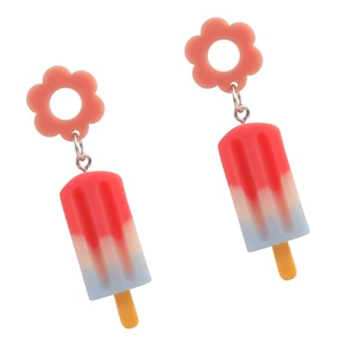 Healvian Bunte Eiscreme Ohrhänger Damen Leichte Tropfenohrringe Kreative Modeschmuck Geschenkidee Für Alltag Geburtstag und Fest von Healvian