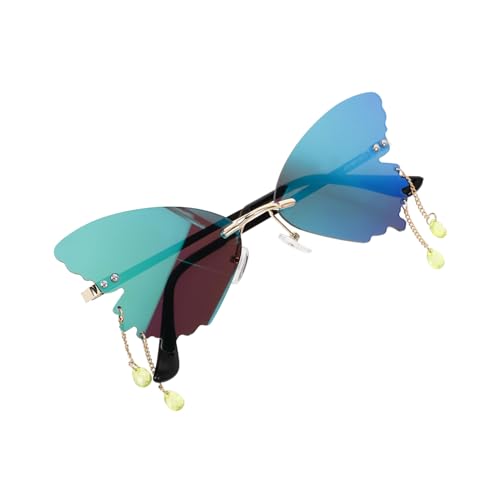 Healvian Bunte Schmetterlings Sonnenbrille für Damen mit Strassquaste Stylische Outdoor Brille für Partys Strand und Fashion Events Langlebig und Wiederverwendbar Healvian Bunte Schmetterlings Sonnenbrille für Damen mit Strassquaste Stylische Outdoor Brille für Partys Strand und Fashion Events Langlebig und Wiederverwendbar von Healvian