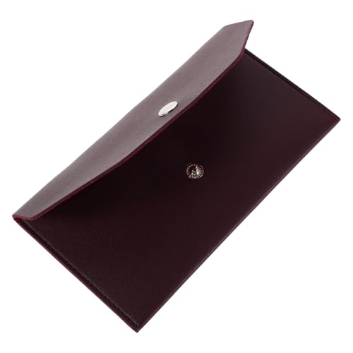 Healvian Business Card Holder Wallet Damen Portemonnaie aus Kunstleder mit Kreativem Flip-Design Wiederverwendbares Budget-etui mit Druckknopf Schlankes Cash Envelope Organizer für Münzen von Healvian