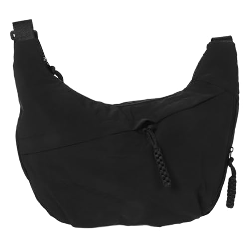 Healvian Canvas Schultertasche Damen Leicht Groß Volumen Atmungsaktiv Lässige Umhängetasche Für Alltag Arbeit Und Freizeit Schwarz von Healvian