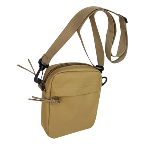 Healvian Canvas Umhängetasche Damen Kleine Schultertasche Mit Verstellbarem Gurt Alltag Reise Freizeit Schule Einkaufstasche Schulterbeutel Elegant Und Vielseitig In Khaki von Healvian