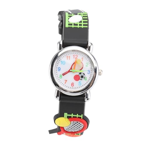 Healvian Cartoon Kinderuhr Mit Tennisracket Design Langlebig Für Jungen Und Mädchen Komfortables Armband Sportliche Armbanduhr Für Junge Mädchen von Healvian