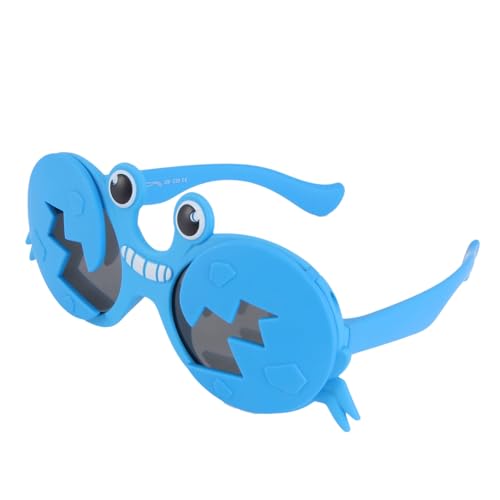 Healvian Cartoon Krabben Sonnenbrille Blau Leicht Robust Partybrille Lustige Cosplay Brille Partydeko Foto Requisit von Healvian