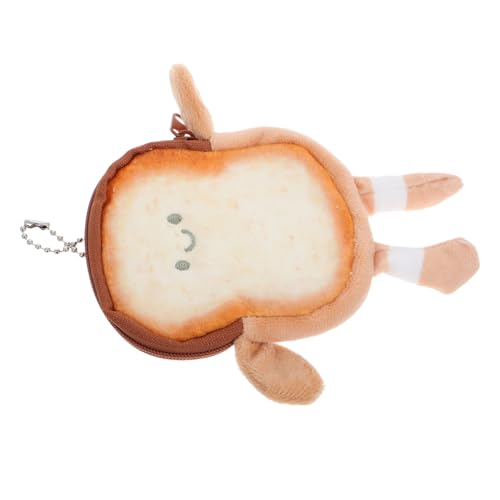 Healvian Toast-münzfach Weichem Plüsch Multifunktionale Geldbörse Für Münzen Und Kopfhörer Für Mädchen Tragbar Und Im Design von Healvian