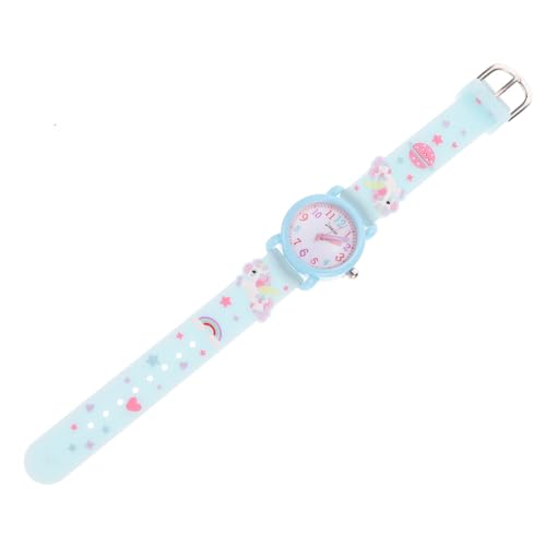 Healvian 3D Cartoon Kinderuhr Einhornband Armbanduhr für Mädchen Einstellbares Silikonarmband Sportuhr für Kinder Geschenkidee für Jungen und Mädchen von Healvian