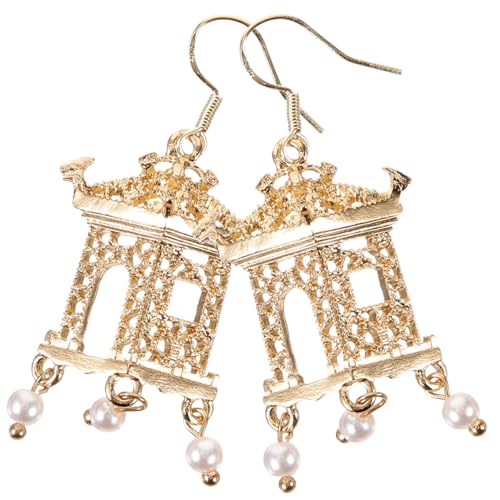 Healvian Chinesische Stil Ohrringe Damen Tropfenohrringe Retro Ohrschmuck Charm Ohrhänger Vintage Design für Party Alltag Teens Mädchen von Healvian