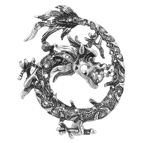 Healvian Chinesische Drachenbrosche Vintage Anstecknadel Legierung für Herren Anzüge und Kleidung Dekorative Drachennadel für Besondere Anlässe Healvian Chinesische Drachenbrosche Vintage Anstecknadel Legierung für Herren Anzüge und Kleidung Dekorative Drachennadel für Besondere Anlässe von Healvian