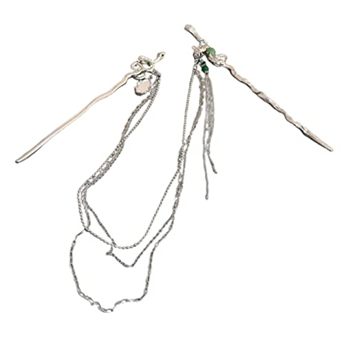 Healvian Schlange-haarnadel Für Frauen Langer Haarstab Mit Kettenquaste Haarknotenhalter Chinesisches Haar-accessoire Abnehmbares Design Für Verschiedene Frisuren von Healvian