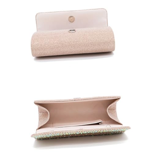 Healvian Clutch Handtasche mit Magnetverschluss Abendtasche für Hochzeiten Partys Glänzende Damenhandtasche Champagnerfarbe Besondere Anlässe Healvian Clutch Handtasche mit Magnetverschluss Abendtasche für Hochzeiten Partys Glänzende Damenhandtasche Champagnerfarbe Besondere Anlässe von Healvian