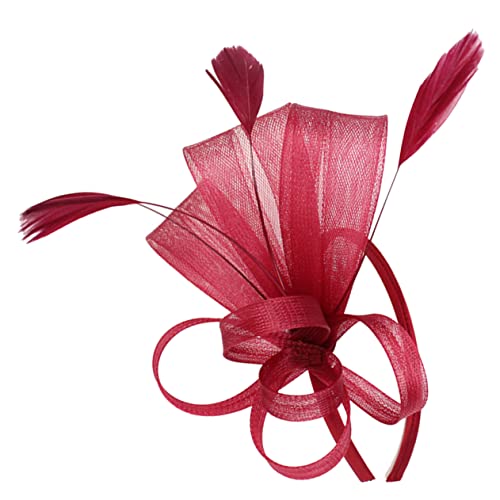 Healvian Fascinator Stirnband Federhut Für Damen Teeparty Hut Haar-accessoire Elegant Modisch Anlass Dekoration Dutt Look Stil Tragen Kreativität Einzigartigkeit Eleganz Bankett von Healvian