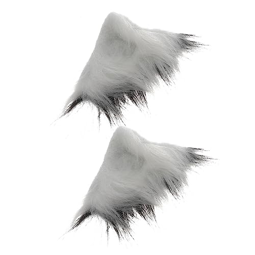 Healvian Cosplay Haarklammern mit Plüsch Tierohren Dekorative Haarspange für Partys Fotoshootings für Kreative Looks und Kostüme von Healvian