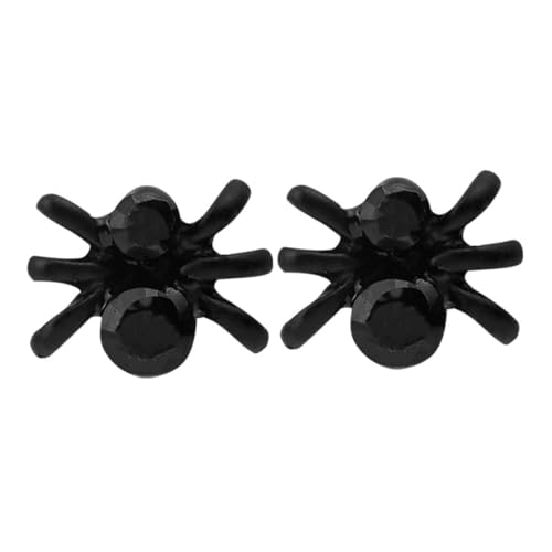 Healvian Creative Spider Ohrstecker Halloween Kleine Spinnen Ohrstecker aus Legierung Kreativer Schmuck für Party Kostüm Alltag von Healvian
