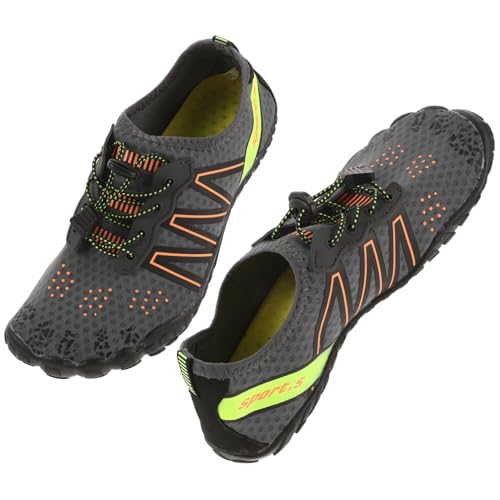 Healvian Creek-Schuhe Strandzubehör Wasserschuhe Zehenschuhe Poolschuhe Wassersocken Strandschuhe Damen Schwimmschuhe Herren Sockenschuhe für Männer Aqua-Schuhe Gummi Grey von Healvian