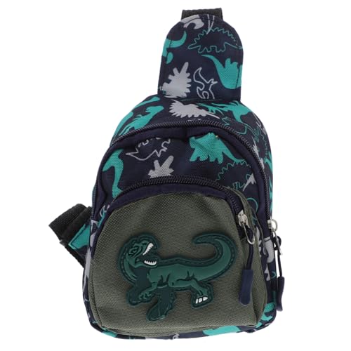 Healvian Crossbody Bag Dinosaurier Muster Schultertasche Brusttasche Hüfttasche Verstellbar für Jungen Mädchen Freizeit Reise von Healvian