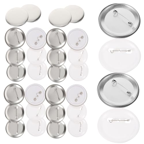 Healvian DIY Metall Kunststoff button badge teile Leere Anstecknadeln für Button maschine für Basteln Geschenke Souvenirs und Werbezwecke von Healvian