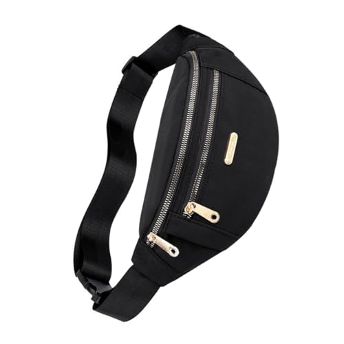 Healvian Damen Bauchtasche Schwarz Vielseitige Handytasche zum Umhängen Leichte Crossbody Hüfttasche für Sport Reisen Joggen Outdoor und Alltag von Healvian