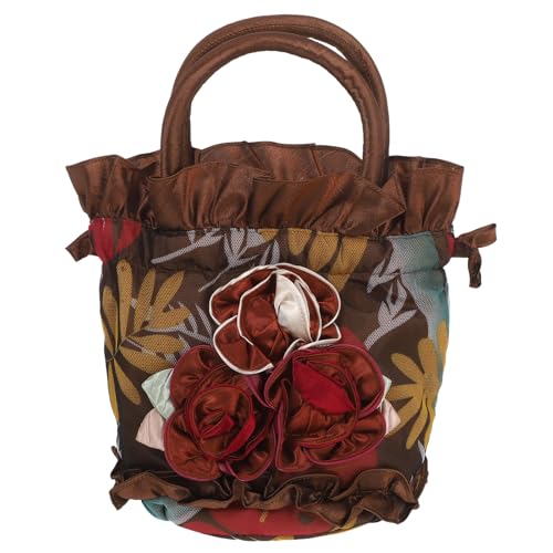 Healvian Damen-Beuteltasche: Abendtasche mit Blumenmuster – Modische Handtasche – Formelle Hochzeitsgästetasche – Bankett-Damenkleid-Tasche von Healvian