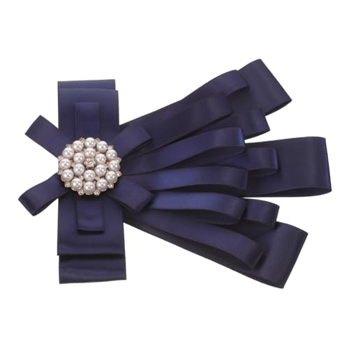 Healvian Damen Broschen Schleife Krawatte Pin Brosche für Frauen Uniform Accessoire Hotel Restaurant Schleifenbrosche mit Clip Einfache Befestigung und Atmungsaktives Material von Healvian