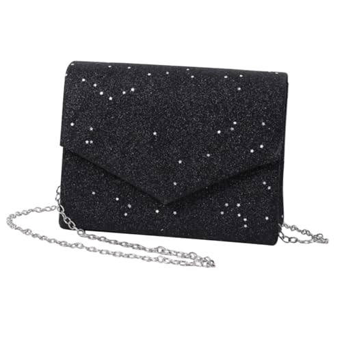 Healvian Damen Clutch Bag Abendtasche mit Kettenriemen für Hochzeit Party Dinner Banquet Stilvolle Umhängetasche Handtasche als für Verschiedene Anlässe von Healvian